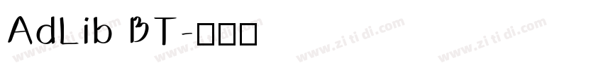 AdLib BT字体转换